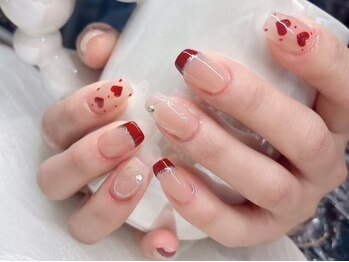 ラブ(Love)の写真/イベントや推し活に♪【持ち込みアート6本コース】豊富なカラー+パーツで好きが詰まった指先に☆長さだしも