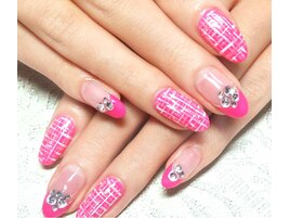 春ツイードネイル♪