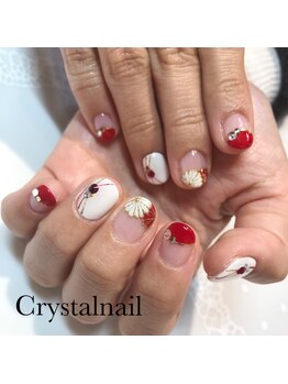クリスタルネイル ボンベルタ橘店(CRYSTAL NAIL)/成人式ネイル