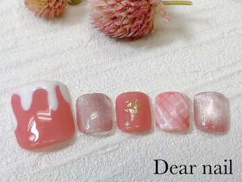 ディア ネイル(Dear nail)/苺みるくフット