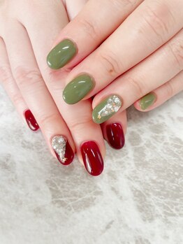 リジョイスヘア エン(REJOICE hair EN)/クリスマスネイル