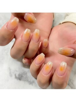 純欲ネイル♪オレンジ