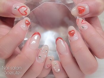 ソエルテ(soerute)/バレンタインネイル
