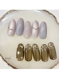 バレンタインネイル