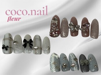 ココネイル 吉祥寺(coco.nail)/冬ネイル ガーリー キラキラ