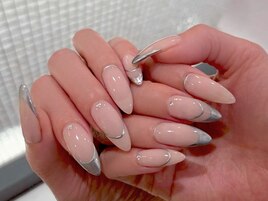 ミラーフレンチネイル