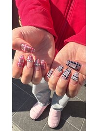 チェックネイル