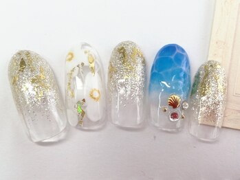 ネイルサロン トリック(Nail Salon TRICK)/クリアお花＆ドロップ