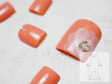 オトナネイル(otona nail)/ペディキュア 透け感フラワー