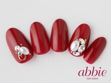 ネイルサロンアビー 北千住店(abbie)/オトナビジューネイル　￥12650