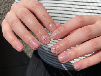 シェリーラメール 池袋店(cherie la mer)/クリアぷっくりフラワー