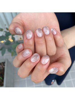 ミントリーフ バイ リート(Mint leaf by Reat)/グレーニュアンスネイル