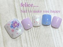 ネイルサロン フェリーチェ(felice)/【定額フットネイル】¥8500