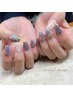 【新規】長さ出しクリアスカルプ&ジェル20%offカラーアート無　¥17160