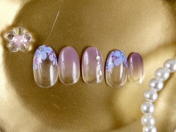 ショコ アンド ラム(Syoko&Lum)/☆紫陽花ネイル☆