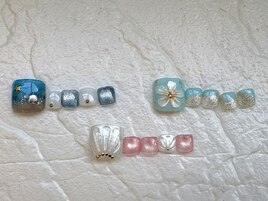 夏のキラキラネイル♪/恵比寿