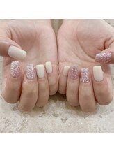 プライズアイリス アイラッシュ 池袋東口店(prize Iris eyelash)/ピンクグリッターネイル【池袋】