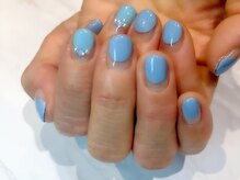 ルームヘアネイル 曙橋店(Room hair nail)/空色バルーンフレンチ