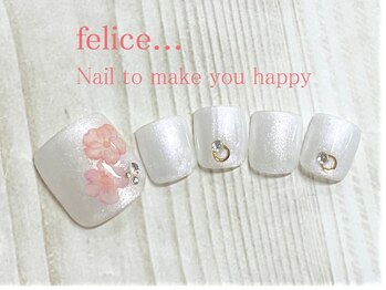 ネイルサロン フェリーチェ(felice)/【定額フットネイル】8500