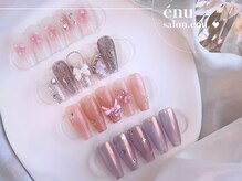 サロンエヌ(salon enu)の雰囲気（水色ネイルも人気♪パラジェル×フィルイン施術で爪を縦長に◎）