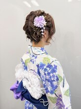ミカヅキ 赤坂/ショートヘアーアップ浴衣ヘア！