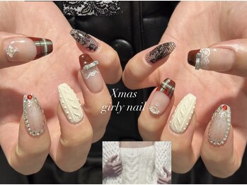 ワン 四条烏丸(One)/Xmas girly nail