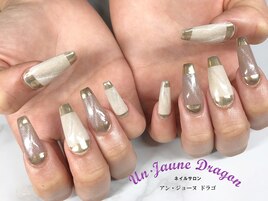 【ロングネイル】ミラーネイル