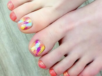 プライズアイリス アイラッシュ 池袋東口店(prize Iris eyelash)/フットネイル♪カラフルデザイン