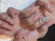 サロンド エルム(salon de elm)/ガラスフレンチネイル