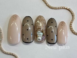 定額￥6300　ドットネイル