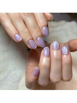 マグネットネイル/パープル/上品