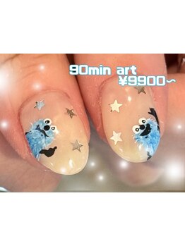 手描きアートが得意なサロン