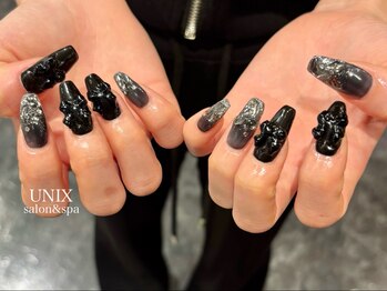 ユニックス サロンアンドスパ UNIX Salon&Spa 浦和美園店/ブラックネイル