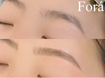 フォーラ(Fora)の写真/眉毛のお悩みは当店にお任せください!!黄金比を取り、お悩みを解決◎理想の眉毛をgetしましょう♪