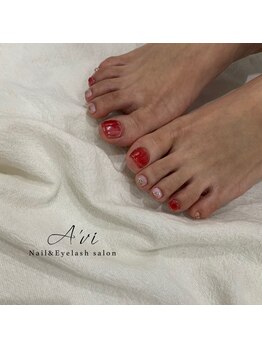 ネイルアンドアイラッシュ アヴィ(Nail and Eyelash A'vi)/ニュアンスネイル