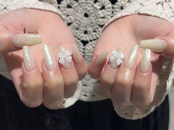 アイネイルズ 四条河原町店(I-nails)/ミラーリボンネイル