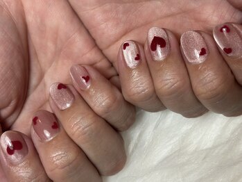 マグネットハートネイル