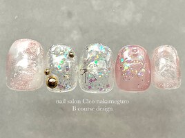 【透け感ピンクニュアンス】