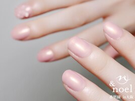 シンプルオフィスピンクネイル