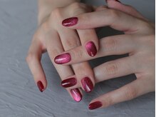 ネイルマーナ 新百合ヶ丘の雰囲気（秋色のマグネットネイル（新百合ネイル/パラジェル/ワンカラー））