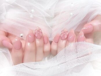 プティネイル 池袋(Puty Nail)/シンプルリボンネイル　ジェル