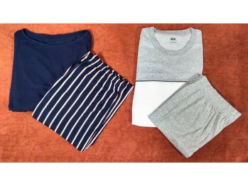 坪田オリエンタル整体院/☆お着替え用意しています☆