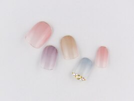 グラデーション×ワンポイント