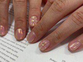 クリアぷっくりフラワー