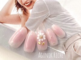 【ぷっくりフラワーネイル】