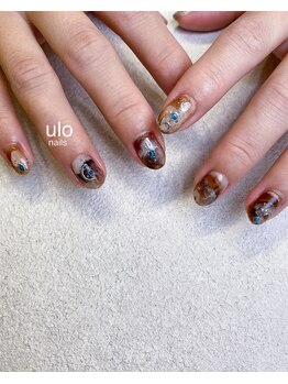 ウロネイルズ(ulo nails)/地層とターコイズのアート