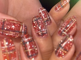 フラッシュ × クリスマスネイル