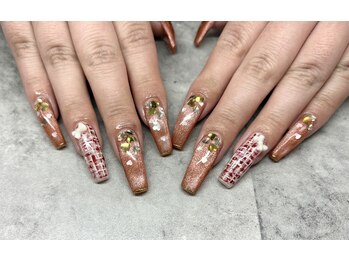 ケーエヌ(KN)/自爪パラジェルロング　ツイード