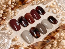 グロスネイル(gloss nail)の雰囲気（11月の定額デザイン＊ベッコウ〔ご新規様オフ込み9900円〕）