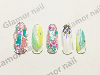グラマーネイル(Glamor nail)/シェル×クリアD